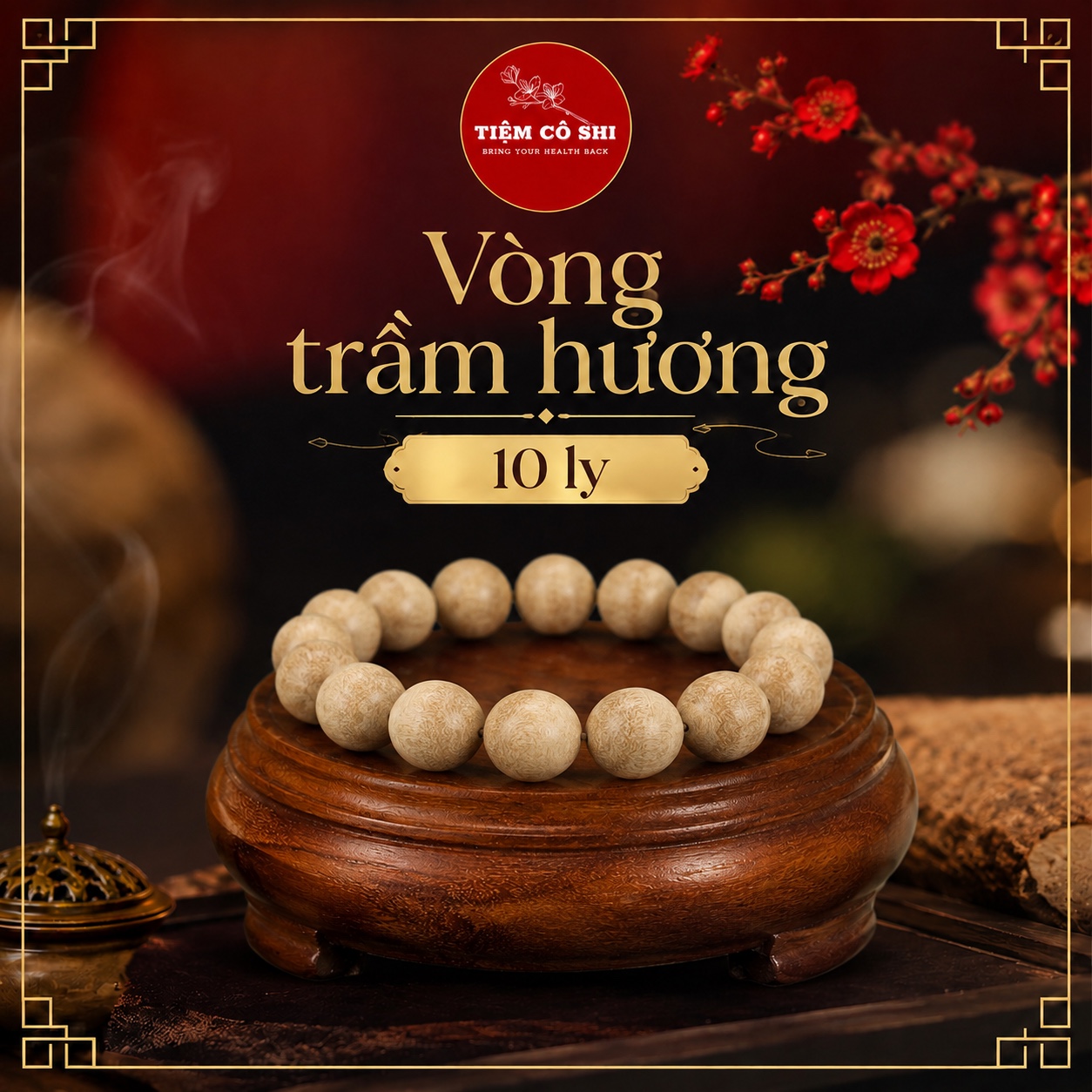 Vòng trầm nam 10 ly